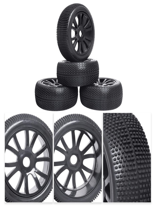 FriHobby 1/8 Scale RC Buggy Tires w/Foam Inserts and 17mm Hex Wheels for Arrma Typhon 6S 3s Blx Losi 8ight HPI Vorza Hobao Hyper Kyosho Inferno, Set of 4 - Image 5